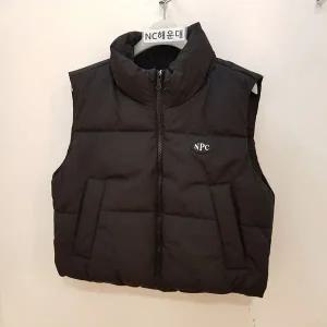 [보리보리/소이]블랙 크롭 웰론 조끼 23w0159bk 여아/주니어용 초특가