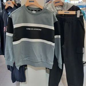 [보리보리/에스핏 주니어]NC해운대점 에스핏  블럭배색 맨투맨세트TR-SJY509MKTR05_C