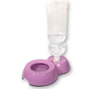 [콩심팥심]강아지 음수대 물통 물그릇 급수기 S 핑크 애완견