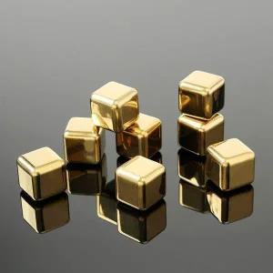 [골드스마일]메탈 아이스큐브 사각 얼음집게 포함 냉음료