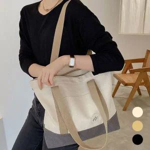 [하프클럽/]데일리백 백 비치커버 여행가방 캔버스 지퍼