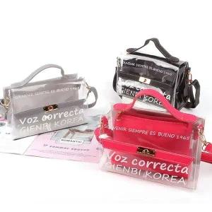 [하프클럽/]여름 비치 투명 미니 가방 3color/여자투