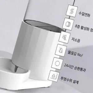 [골드스마일]고양이 전용 급수기 필터 물통 2.5L 애묘 물그릇 정수기 식수급여기