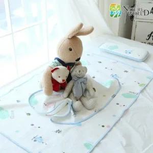 1+1 2P 국산 유아 아기방수패드 이불 신생아 사계절 순면 방수요 방수매트 블랭킷 유아담요