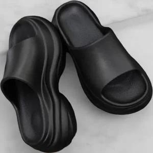 [다잇템] 여성 아치형 앞열 색상 키높이 슬리퍼