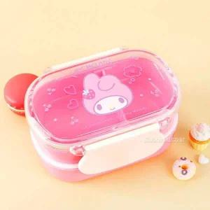 [골드스마일]마이멜로디 도시락 2단 주먹밥 케이스