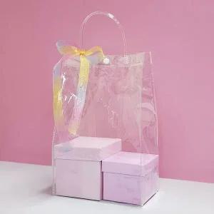 [하프클럽/]가방 바캉스 백 꽃 PVC 비치백 데일리백 똑