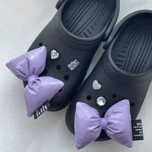 왕 패딩 리본 세트 5type [신발 파츠 참 큰 통통 패딩리본 대왕 슈 슈즈 장식]