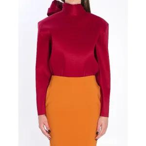 오간자 라발리에 타이 스탠드 칼라 탑 851748 Y5J95 6054