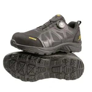 세몽 다이얼 안전화 공장신발 가죽 논슬립 통풍구 현장화 BLK 4in