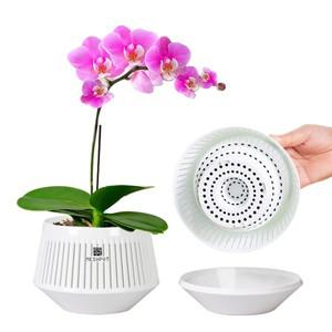 멀티 배수 구멍이 있는 난초 화분  실내 및 실외 쏘서 포함 가정 장식용