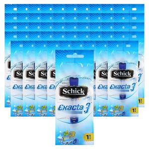 쉬크 이그젝타3 센서티브 휴대용 면도기 1입 x 50개 3중날 여행용 일회용