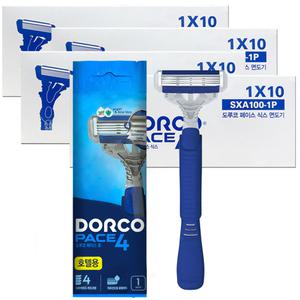 도루코 4중날 페이스4 면도기 40개 휴대용 일회용 여행용 출장용 골프 사우나 목욕탕