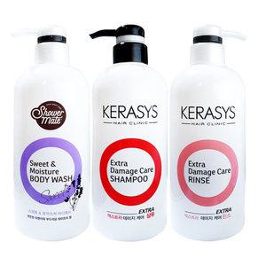 엑스트라 데미지케어 대용량 샴푸 린스 수분 보습 바디워시