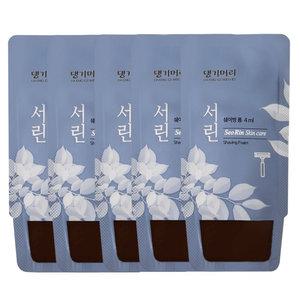 댕기머리 서린 일회용 쉐이빙폼 4ml x 100개 여행용 휴대용 면도 쉐이빙 거품 크림 폼 젤