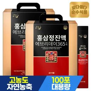 순수식품 6년근 홍삼정 에브리데이365 홍삼 스틱 2박스(200포) + 전용쇼핑백