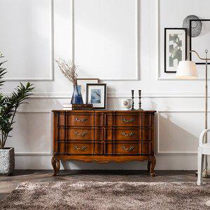 [퍼니프랑] 유럽형 수입 빈티지 엔틱가구 TR 02 DR 엔틱 컬러 수납 양서랍장