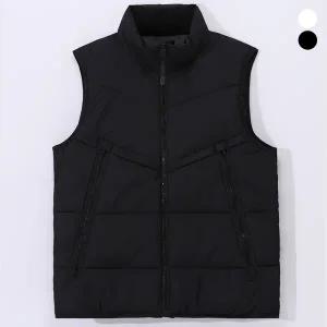 [후앙스]브이 퀄팅 유틸리티 하이넥 패딩 조끼 PWPV1350