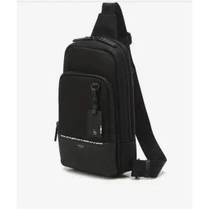 갤러리아 [헤지스ACC] 블랙 라인배색 슬링백 HJBA5E063