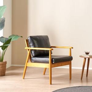 J1101 유행1인 고무나무 원목 소파