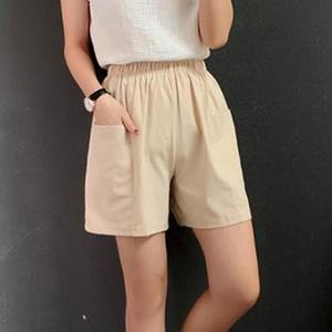 [BZEH77JK_49]하이웨스트 5부 린넨팬츠 빅포켓 여름바지