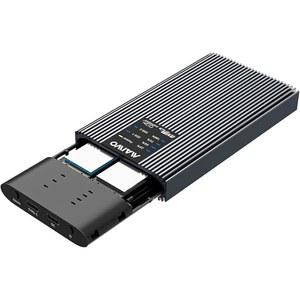 MAIWO NVMe M.2 듀플리케이터 듀얼 베이 클론 인클로저 USB-NVMe SSD 도킹 스테이션 지원 오프라인 복제 및 복사 기능-K2022P