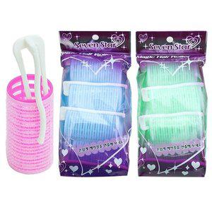 고품질 고정핀 헤어롤 대 4입 1P 볼륨 찍찍이 구르프 그루프 핀헤어롤 앞머리헤어롤 (WFH04F5)