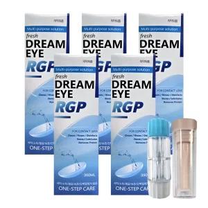 드림아이 하드렌즈용액 350ml X 5개 (뽁뽁이+하드렌즈케이스) 
