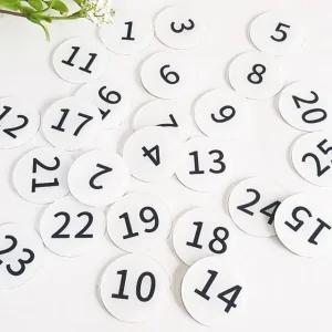 번호판 스티커 원형 아크릴 사물함 주차 테이블 1-25 (WFJLM7D)