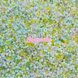 [1줄]2mm 크리스탈 론델컷 믹스 파스텔당고 MX2-16 비즈공예 팔찌재료