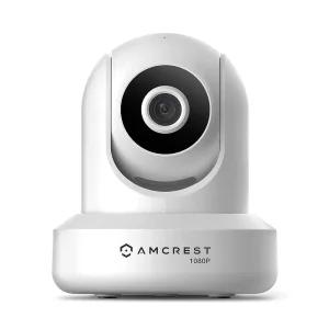 Amcrest 무선 IP 보안 카메라 화이트 1080P WiFi 2MP 실내 팬틸트 IP2M841W