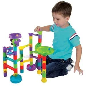 어린이 인지 사고력 발달 놀이 구슬 굴리기 타워 55p 유아놀이감