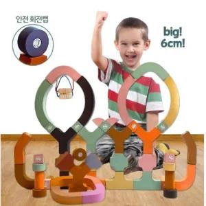 브레인숲 점보 소프트 자석블록 90 유치원 어린이집 학원 교습 교구 단체 창의력