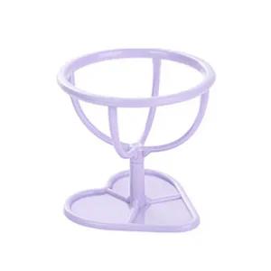 화장대 정리 메이크업 물방울퍼프 거치대 받침대 바이올렛