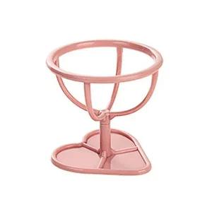 화장대 정리 메이크업 물방울퍼프 거치대 받침대 베이비핑크