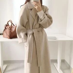 [제이커머스]여성 가벼운 소프트 모직 주말 모임 패션 롱 코트 밍크코트 숏코트 여자털코트 여성트위드자켓