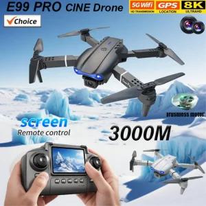 프로 U 4 제어 고정 copter HD E99 사 항공기 축 스크린 헬리콥터 8K 드론 원격