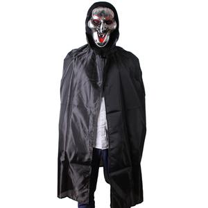 뉴 검정 망토 성인 할로윈 파티 의상 공연 분장