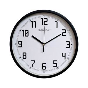 [골든벨]GB4515g 무소음 메탈 라운딩 유아동 교육용 벽시계 블랙 30cm 제조한국