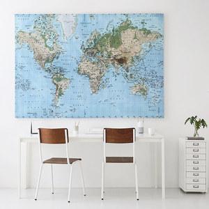 마켓비 WORLDMAP 캔버스세계지도 140200