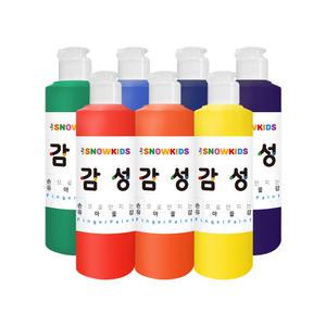 [스노우키즈] 스핑 감성물감250ml 7색 레인보우세트 유아물감