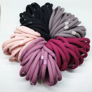 얌뚱이 데일리 100개 머리끈 고탄력 헤어 밴드 끈 고무줄 검정