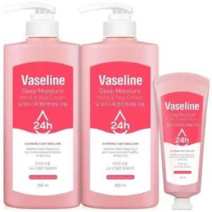 바세린 핸드크림 대용량 500ml 2개+60ml 고보습 핸드로션