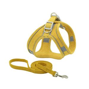 애구애구 강아지 스웨이드 하네스 리드줄 Set