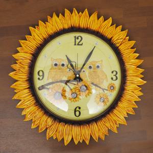 [롯데백화점]데일리데코 데일리데코 해바라기 부엉이 500 무소음 벽시계