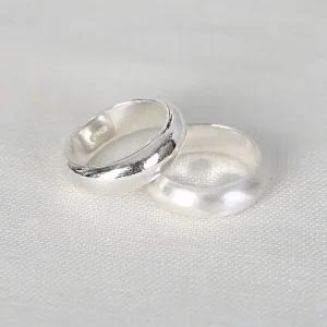 순은 실버 99% 도톰 2돈 은가락지 무광 유광 엥게이지 남자 여자 은반지