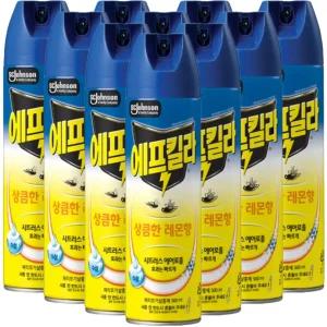 에프킬라 시트러스 상큼한 레몬향 500ml x 10개 모기약 살충제 킬라 모기 파리 벌레 약 퇴치 기피