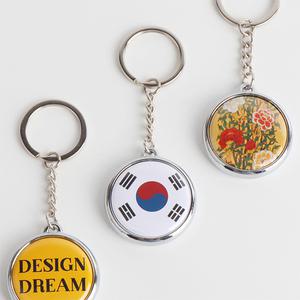 32mm 거울 키링 버튼 에어팟키링 DIY 굿즈 제작 원형거울 포토 키체인 뱃지만들기 열쇠고리