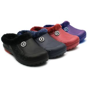 남녀공용 방한화 초경량 주방화 논슬립 털신 미끄럼방지 털슬리퍼 - SW-방한슬리퍼