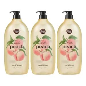 샤워메이트 바디워시 복숭아, 1.2kg, 3개
